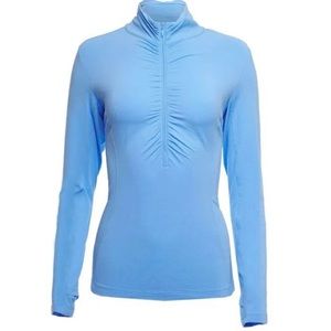 Ibkül Long Sleeve Ruched Top - Large